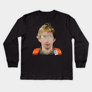 Matt (Radar Technician) Low Poly Kids Long Sleeve T-Shirt